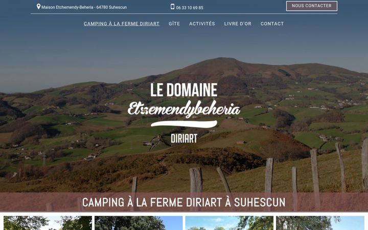 Screenshot of gite-diriart.fr