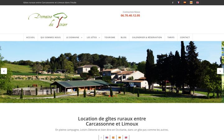 Screenshot of gite-dupinier-carcassonne.fr