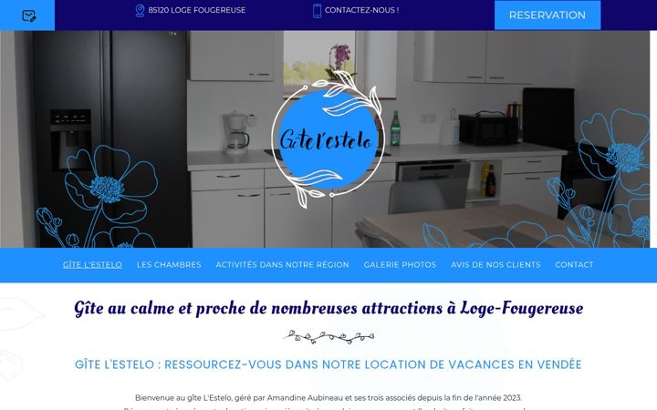 Screenshot of gite-estelo.fr
