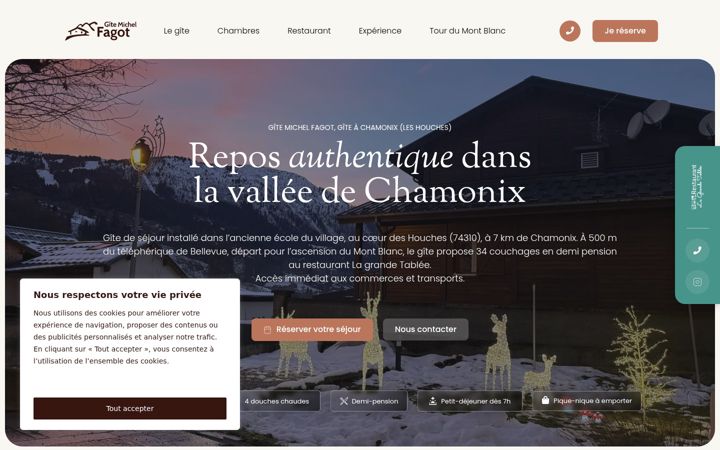 Screenshot of gite-fagot.com