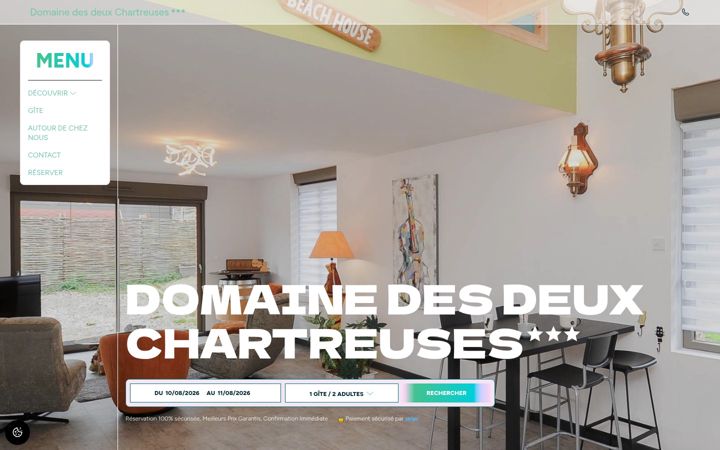 Screenshot of gite-gosnay.fr
