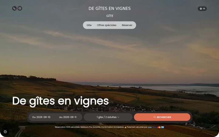 Screenshot of gite-irancy.com