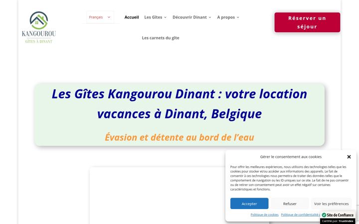 Screenshot of gite-kangourou-dinant.be
