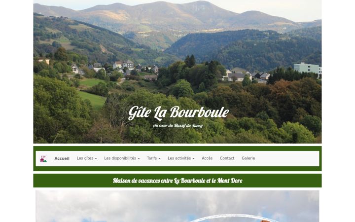 Screenshot of gite-la-bourboule.fr