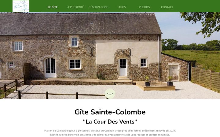 Screenshot of gite-lacourdesvents.fr
