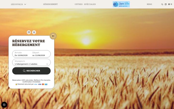 Screenshot of gite-lapinbleu.com