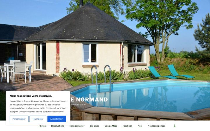 Screenshot of gite-le-manege-normand.fr
