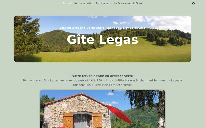 Screenshot of gite-legas.com