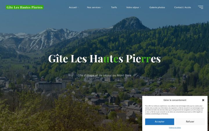 Screenshot of gite-les-hautes-pierres.com