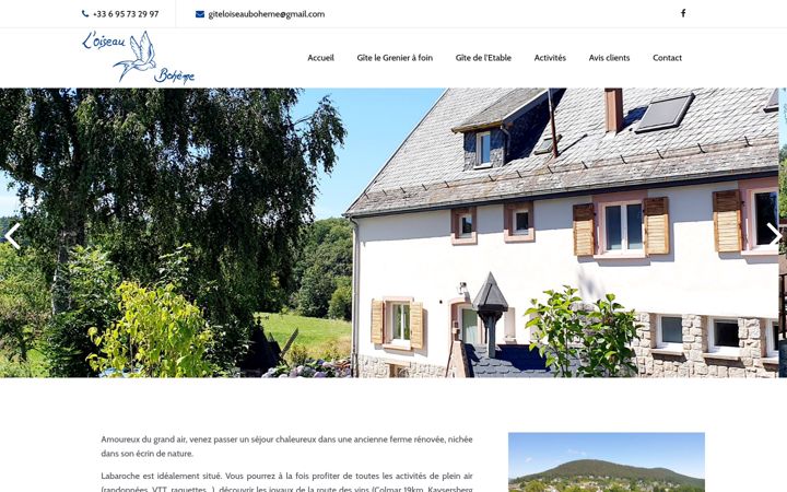 Screenshot of gite-loiseauboheme-labaroche.com