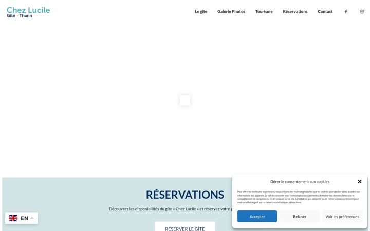 Screenshot of gite-lucile-thann.fr