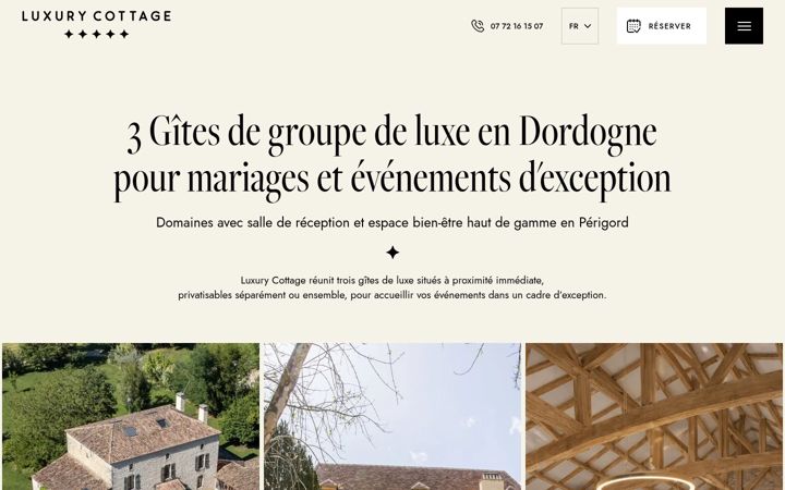 Screenshot of gite-luxe.com
