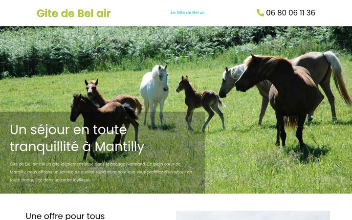Screenshot of gite-mantilly.fr