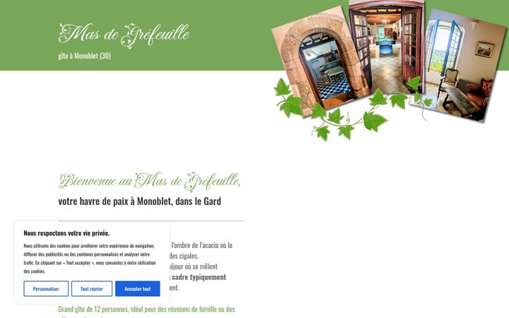 Screenshot of gite-monoblet.fr