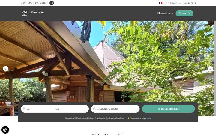 Screenshot of gite-newejie.com
