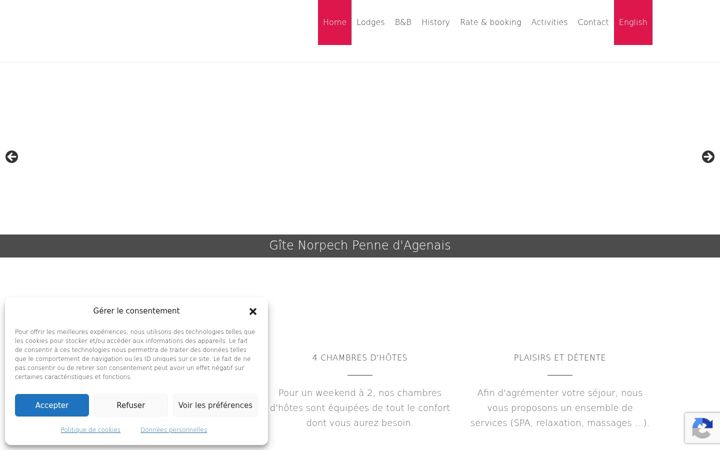 Screenshot of gite-norpech.com