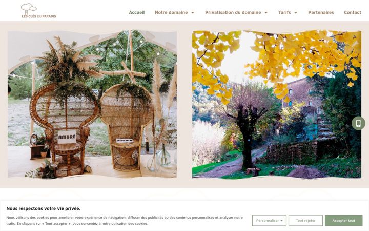 Screenshot of gite-paradis.fr