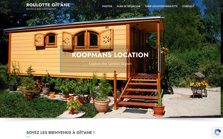 Screenshot of gite-roulotte74.com