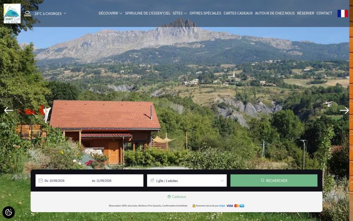 Screenshot of gite-serreponcon.com