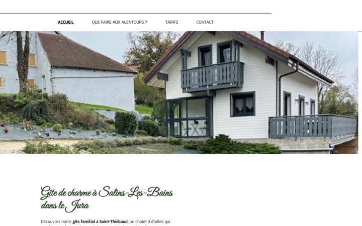 Screenshot of gite-sous-poupet.fr