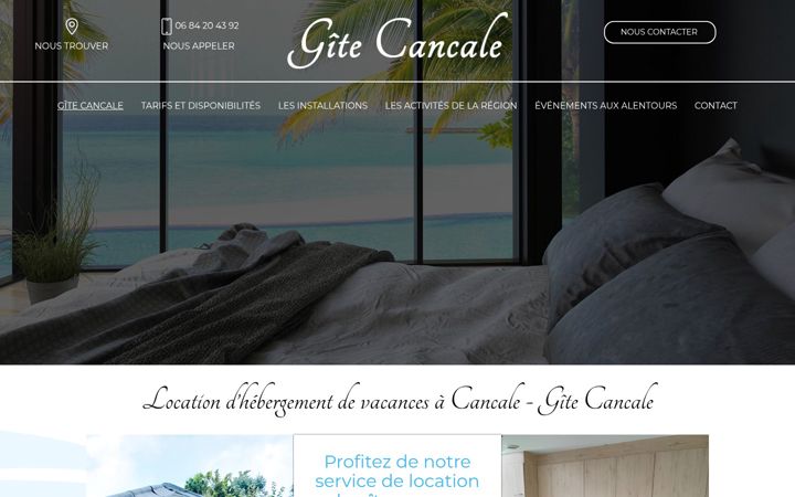 Screenshot of gitecancale35.fr
