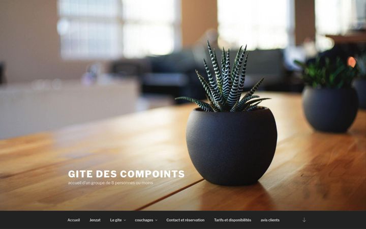 Screenshot of gitecompointsjenzat.fr