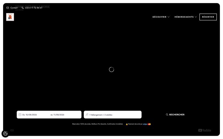 Screenshot of gitedelaborie.fr