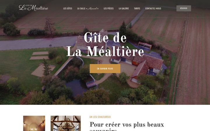 Screenshot of gitedelamealtiere.fr