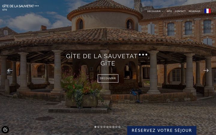 Screenshot of gitedelasauvetatauvillar.com