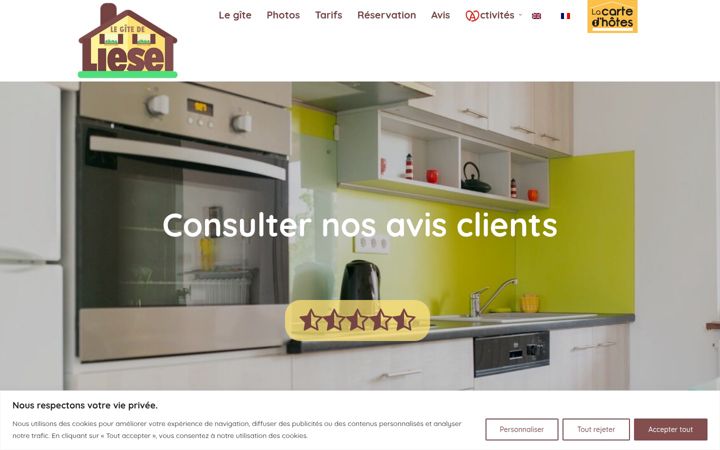 Screenshot of gitedeliesel.com