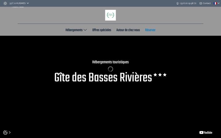Screenshot of gitedesbassesrivieres.com