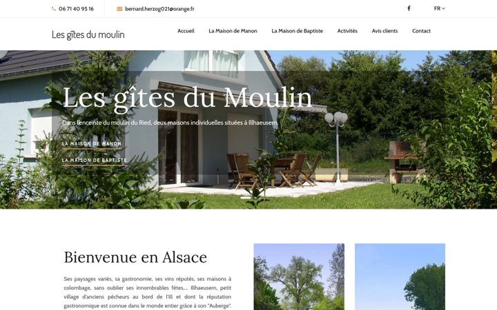 Screenshot of gitedumoulin.net