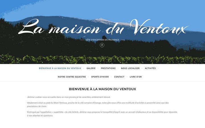 Screenshot of gitelamaisonduventoux.fr