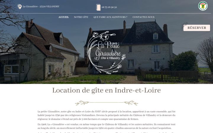 Screenshot of gitelapetitegiraudiere.fr
