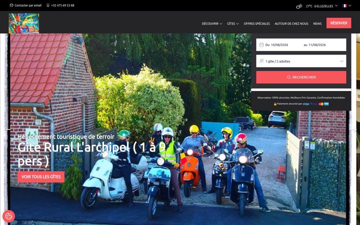 Screenshot of gitelarchipel.be