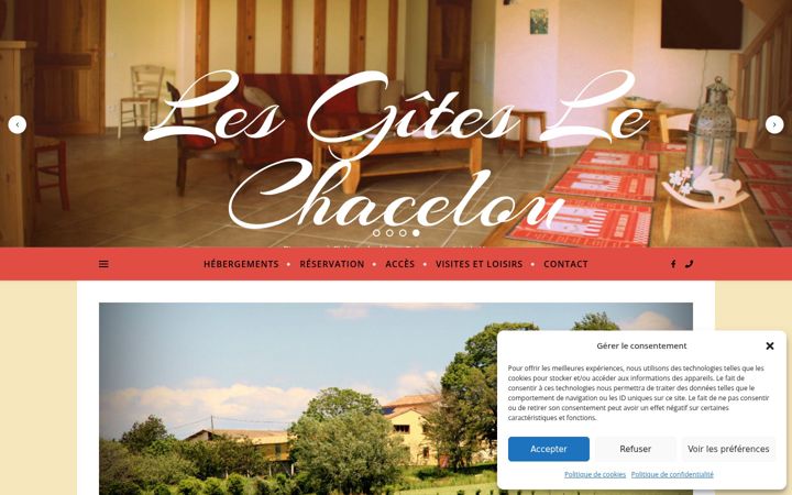 Screenshot of gitelechacelou.fr