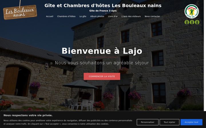Screenshot of gitelesbouleauxnains.fr