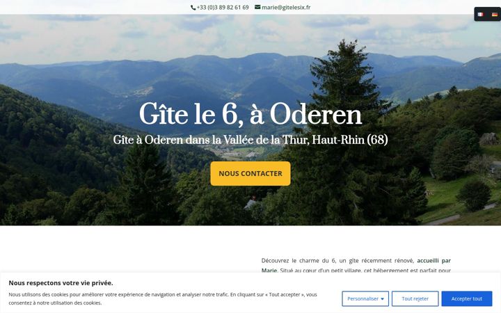 Screenshot of gitelesix.fr