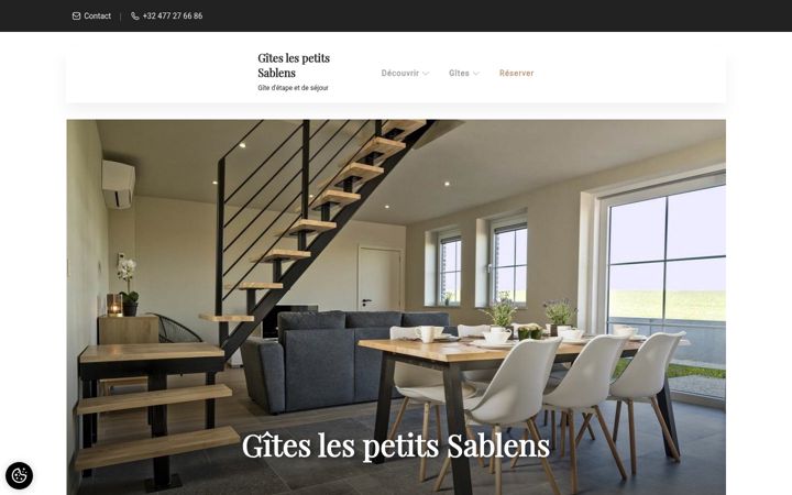 Screenshot of gitelespetitssablens.com
