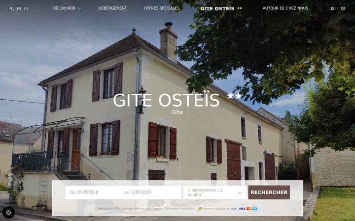 Screenshot of giteosteis.fr