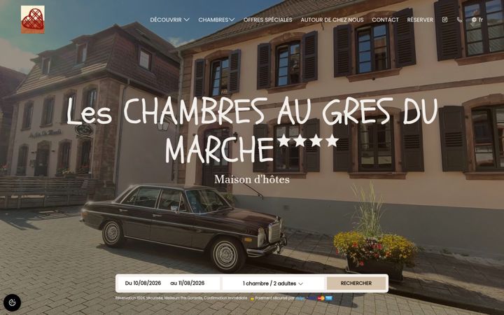Screenshot of giteouchambresaugresdumarche.fr