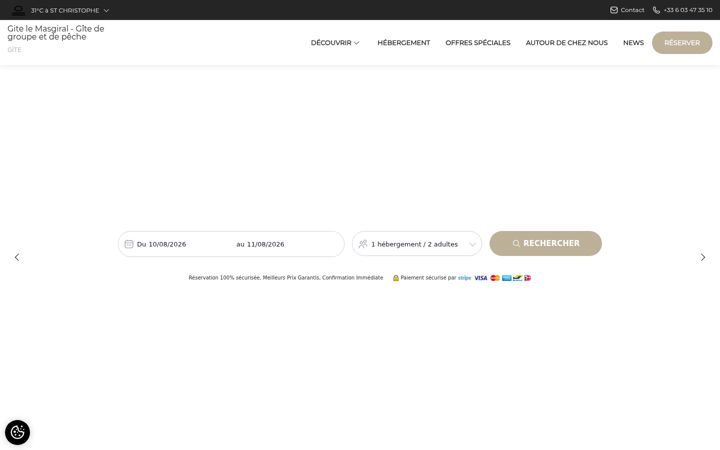 Screenshot of gitepechenaturecreuse.com