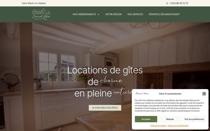 Screenshot of gites-charme-normandie.fr