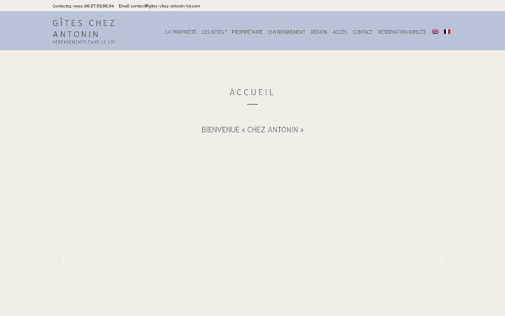 Screenshot of gites-chez-antonin-lot.com