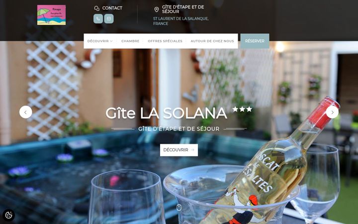 Screenshot of gites-la-solana.fr