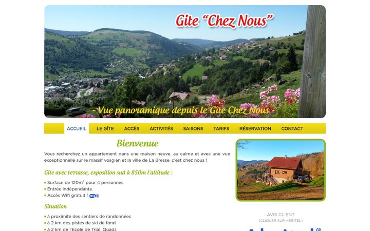 Screenshot of gites-labresse.com