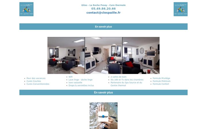 Screenshot of gites-larocheposay.fr