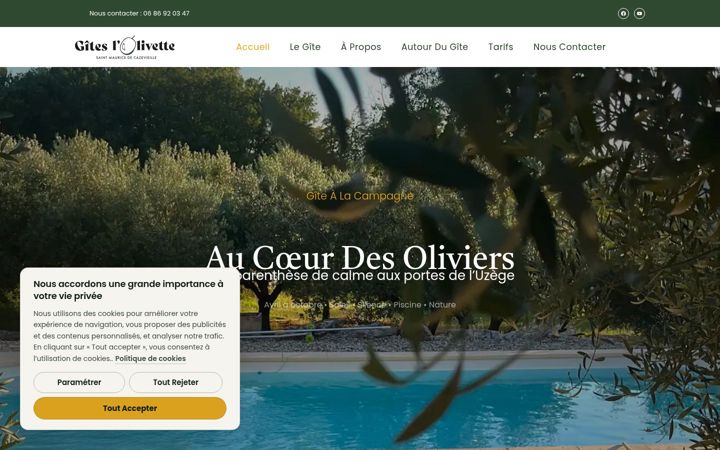 Screenshot of gites-lolivette.fr