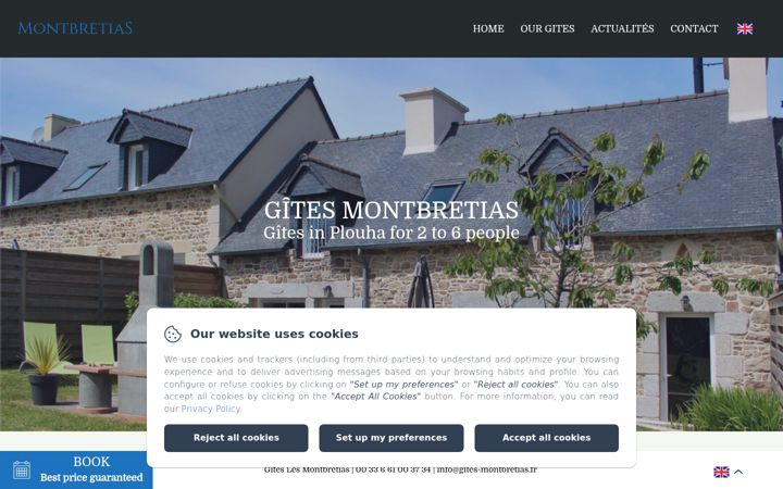 Screenshot of gites-montbretias.fr