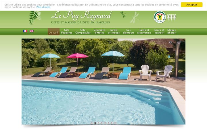 Screenshot of gites-puy-raynaud.com